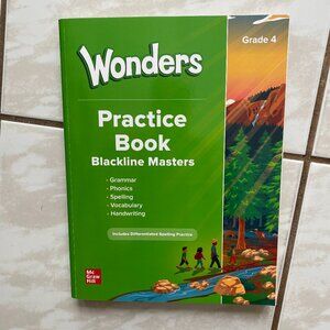 Wonders Grade 4 National Practice Book (ELEMENTARY CORE READING) by McGraw Hill